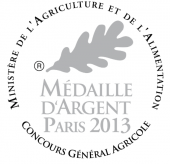 Medaille d'argent Concours général agriculture Paris 2013